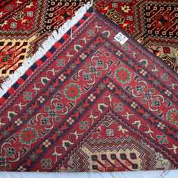4'10x6'10 New Luxury Mazari-E-Sharif Rug, Afghan Mazari Handmade Area Rug - Medallion Turkish Geometric Rug, For Livingroom - thumbnail 4