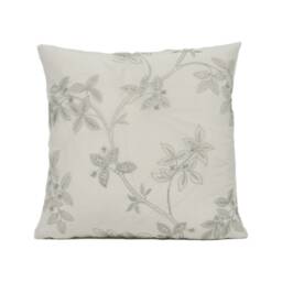James Hare - Trailing Tree Silk Linen Chic Delicate Embroidered Cushion Cover Handmade Throw Pillow Designer Home D??cor - thumbnail 2