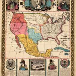 Reprint Of An Ornamental Map The Usa - thumbnail 2