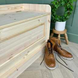 5Ft Wooden Storage Bench - Hallway Or Window Seat Beaded Panel Detail -Custom Sizes Available - thumbnail 3