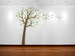Blossom Tree Vinyl Decal - Tree, Art, Nursery, Childs Room, Decal, Wall Art, Artistic - thumbnail 1