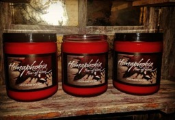 Hemaphobia - The Fear Of Blood - 9 Ounce Soy Wax Glass Jar Candle Blood