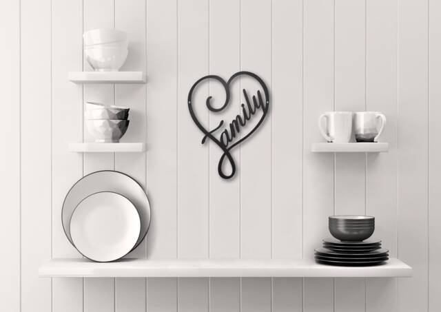 Family Heart Metal Wall Art - image 1