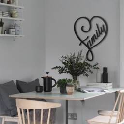 Family Heart Metal Wall Art - thumbnail 3