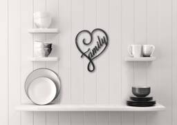 Family Heart Metal Wall Art - thumbnail 1