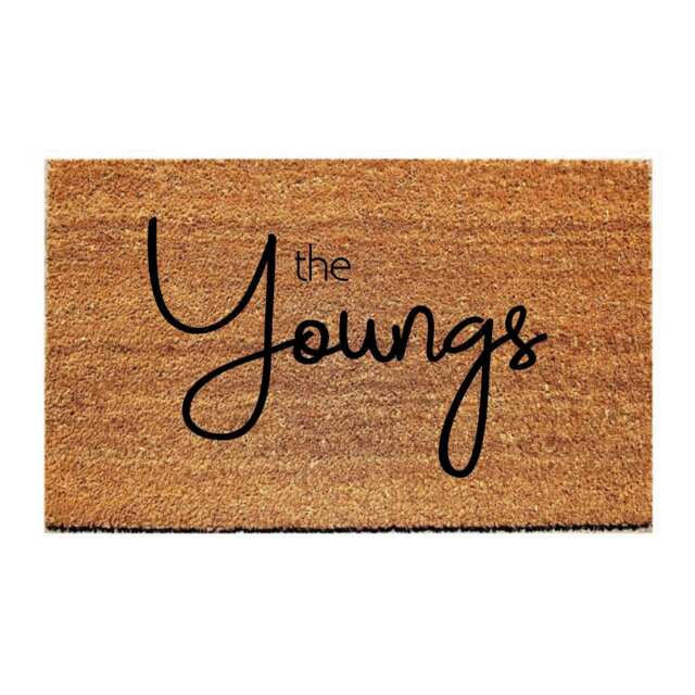 Custom Doormat - Family Name Script - image 1