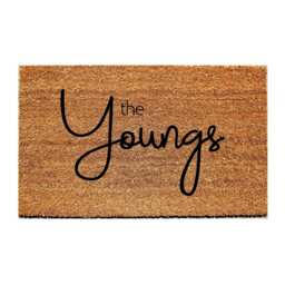 Custom Doormat - Family Name Script - thumbnail 1