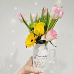 Personalised Vase, Mothers Day Gift, Ceramic Gift For Mum, Nanny Mum Gifts, Flower Grandma Her - thumbnail 2