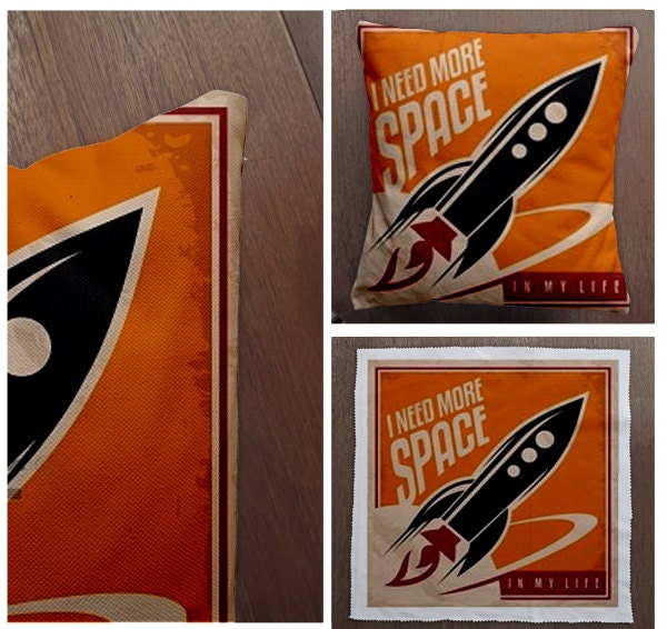 I Need More Space Rocket -Cushion Cover Case Or Stuffed With Insert