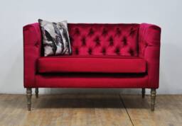 Loveseat - Burgundy Sky