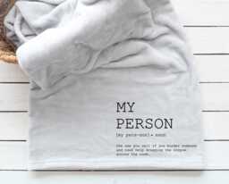 Your My Person Blanket - Cozy Personalised Greys Anatomy Fan - thumbnail 1