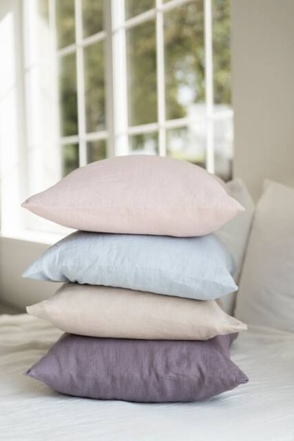 "Sample Sale Linen Pillow Case/Us Jumbo 20"" X 28" - image 1