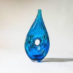 Blown Glass Vase Shed A Tear By Art Freas, Artist - thumbnail 1