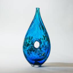 Blown Glass Vase Shed A Tear By Art Freas, Artist - thumbnail 2