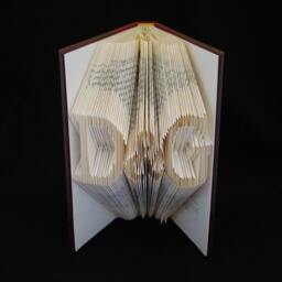Anniversary Gift Letter & Initials Boyfriend Girlfriend Folded Book Sculpture - thumbnail 2