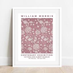 William Morris Wild Tulip Print Art Nouveau Floral Wall - thumbnail 2