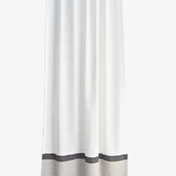White Graphite Grey Modern Minimalist Linen Curtains, Bedroom Drapery, Drapes, Three Tone, Striped Curtains. Made To Order - thumbnail 3