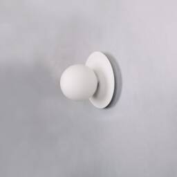 Brass Disc Wall Lighting - Globe Lamp Vanity Light Fixture, Sconce, Lamp, , Small - thumbnail 3