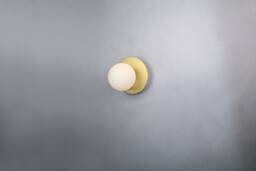 Brass Disc Wall Lighting - Globe Lamp Vanity Light Fixture, Sconce, Lamp, , Small