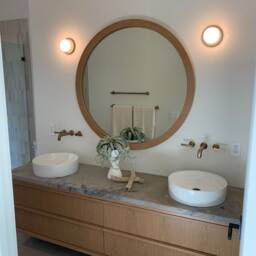 Brass Disc Wall Lighting - Globe Lamp Vanity Light Fixture, Sconce, Lamp, , Small - thumbnail 2