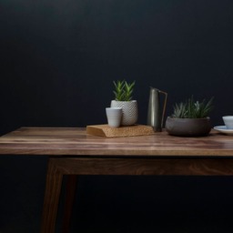 Konk ??? Signature Dining Table [Walnut] Bespoke Sizes Available Mid Century Kitchen Table, Minimal Office Desk - thumbnail 2