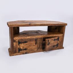 Repton Tv Stand -By Dab Chic & Vintage/Bespoke Rustic Sideboard Furniture Handmade Solid Wood Design Industrial Table Living Room - thumbnail 2