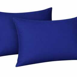 Polycotton Pair Of Pillowcase Plain Dyed Housewife Bed Pillow Cover Multi Colors 75x50cm - thumbnail 4