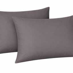Polycotton Pair Of Pillowcase Plain Dyed Housewife Bed Pillow Cover Multi Colors 75x50cm - thumbnail 2