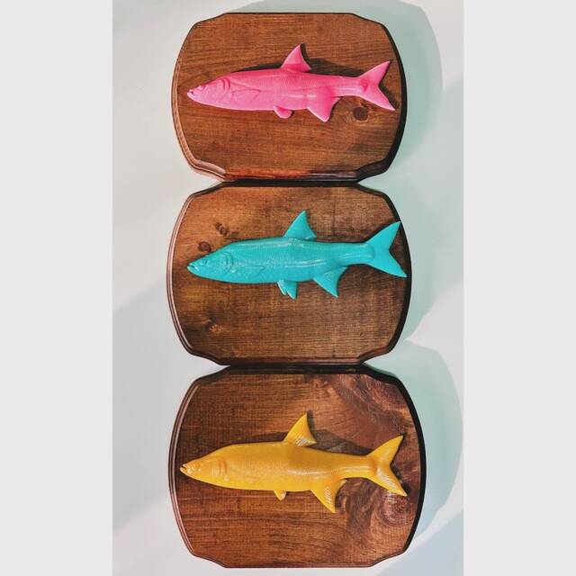 Trophy Disco Fish/Kitschy/Funky/Dopamine Decor/ Retro Decor/Glitter/Wall Hanging - image 1