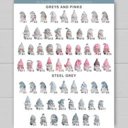 Personalised Gonk Print, Birthday Gift For Nana From Grandkids, Family Print Mum Or Grandma - thumbnail 3
