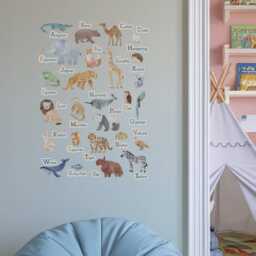 Abc Animal Friends Alphabet Wall Stickers - thumbnail 3