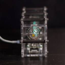Vfd Ice Clock On Iv-18 Vacuum Fluorescent Tube. Original Acrylic Case Design. Usb Supply - thumbnail 3