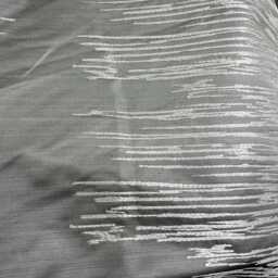 Luxury Designer Taupe Silver Embroidered Contemporary Cushion Pillow Throw Cover - thumbnail 4