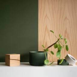 Green Indoor Wood Planter - Praha - thumbnail 2