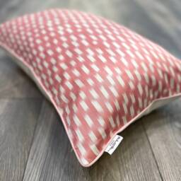 Silk Ikat Pillow Cover Newbie Pink - Boho Statement Cushion For Home Decor - thumbnail 3
