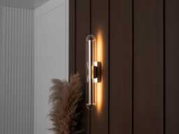 Bermuda Glass Wall Lamp Modern Led Beige Sconce - thumbnail 1