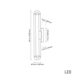 Bermuda Glass Wall Lamp Modern Led Beige Sconce - thumbnail 4