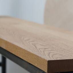 Konk ??? Worker's Bench [Metal Legs] Bespoke Sizes Available Oak Modern Seat, Minimalist Dining, Hallway Seating, Side Table - thumbnail 4