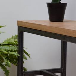 Konk ??? Worker's Bench [Metal Legs] Bespoke Sizes Available Oak Modern Seat, Minimalist Dining, Hallway Seating, Side Table - thumbnail 3