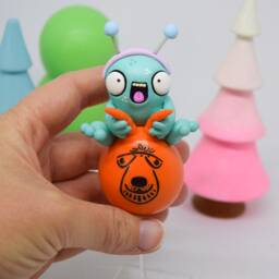 Space Hopper Shelf Ornament, Monster Figurine, 70's Nostalgia Gift - thumbnail 3