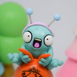 Space Hopper Shelf Ornament, Monster Figurine, 70's Nostalgia Gift - thumbnail 4
