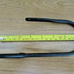 A Pair Of Blacksmith Wrought Iron Forged Shepherds Crook Curtain Holdbacks, Forged in The UK - thumbnail 4