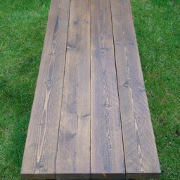 Handmade Solid Wood Bench Custom Size Garden Or Home Seating - thumbnail 3