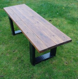 Handmade Solid Wood Bench Custom Size Garden Or Home Seating