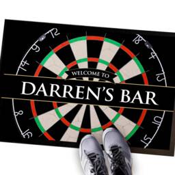 Personalised Darts Door Mat 60 X 40cm, Games Room Mat For Home Bar Pub, Man Cave - thumbnail 4