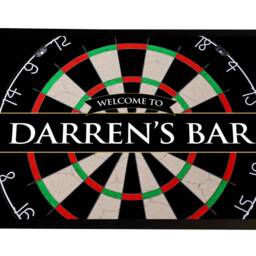 Personalised Darts Door Mat 60 X 40cm, Games Room Mat For Home Bar Pub, Man Cave - thumbnail 3
