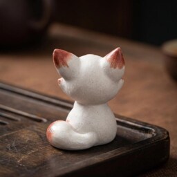 Cute Fox Tea Pet Zisha Companion Animal Ceremony Accessory Handmade Style Lover Gift Collectible - thumbnail 4