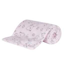 Personalised/Plain Baby Girls Pink Circle Dressing Gown Elephant Blanket/ Comforter Bundle Gorgeous Gift 2 Sizes Perfect First Gift - thumbnail 2