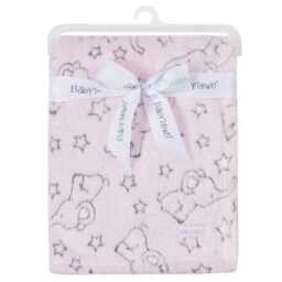 Personalised/Plain Baby Girls Pink Circle Dressing Gown Elephant Blanket/ Comforter Bundle Gorgeous Gift 2 Sizes Perfect First Gift - thumbnail 3