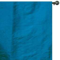 Turquoise Blue 100% Pure Silk Dupioni Curtain Panels - Rod Pocket, Grommet, Box Pleat, Three Pinch Tab Top & Plain Ring Top - thumbnail 3